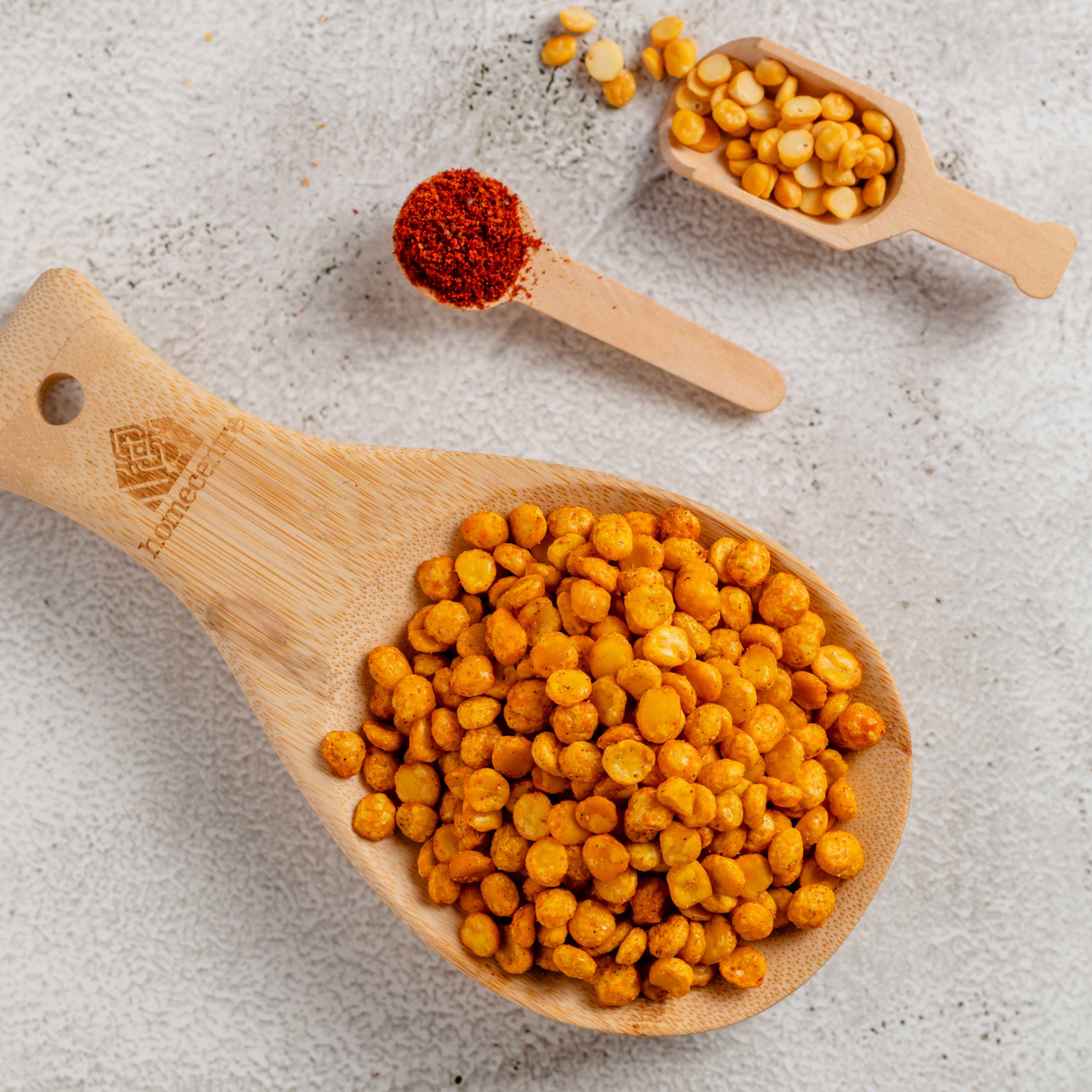 Buy Channa Dal Namkeen online from World of Mysore Pak – crunchy split chickpea snack, perfect with chai or in chaats.