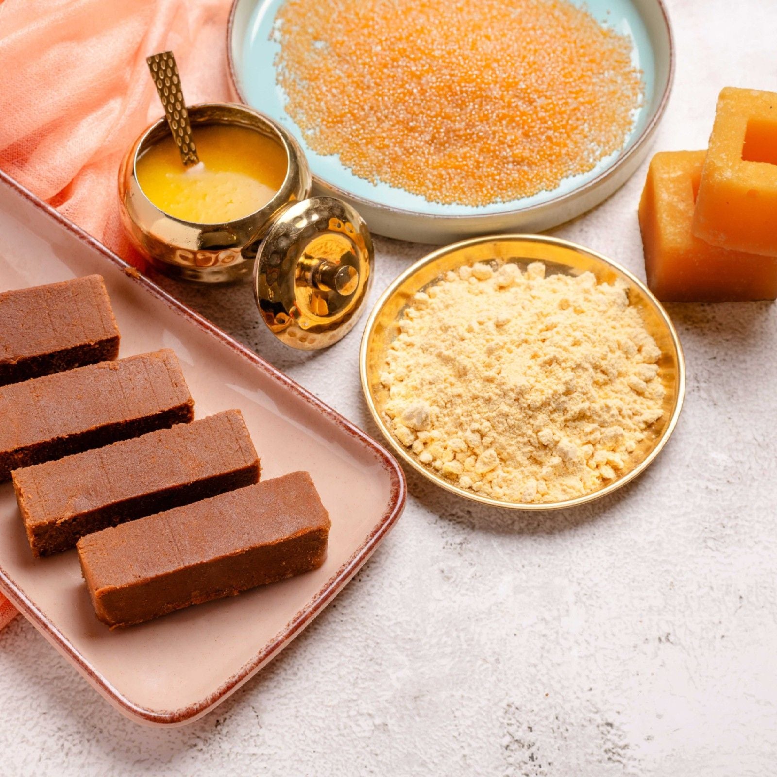 Buy healthy Organic Jaggery Millet Mysore Pak online from World of Mysore Pak — made with care and foxtail millet.