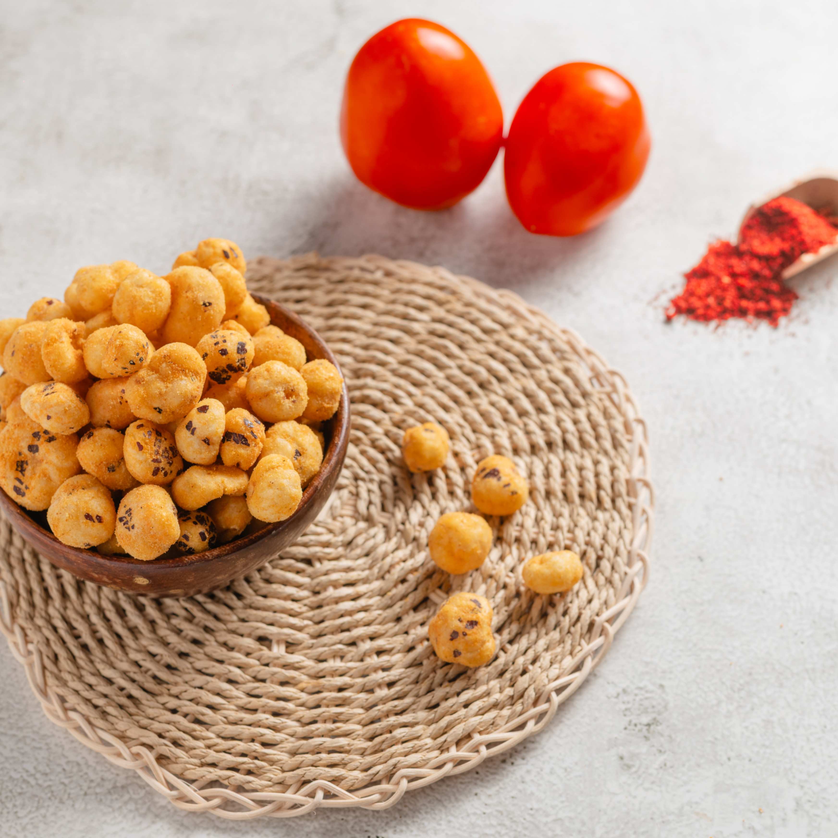Buy Cheddar Cheese Makhana online from World of Mysore Pak. Creamy cheesy makhana with tomato zest in every bite.