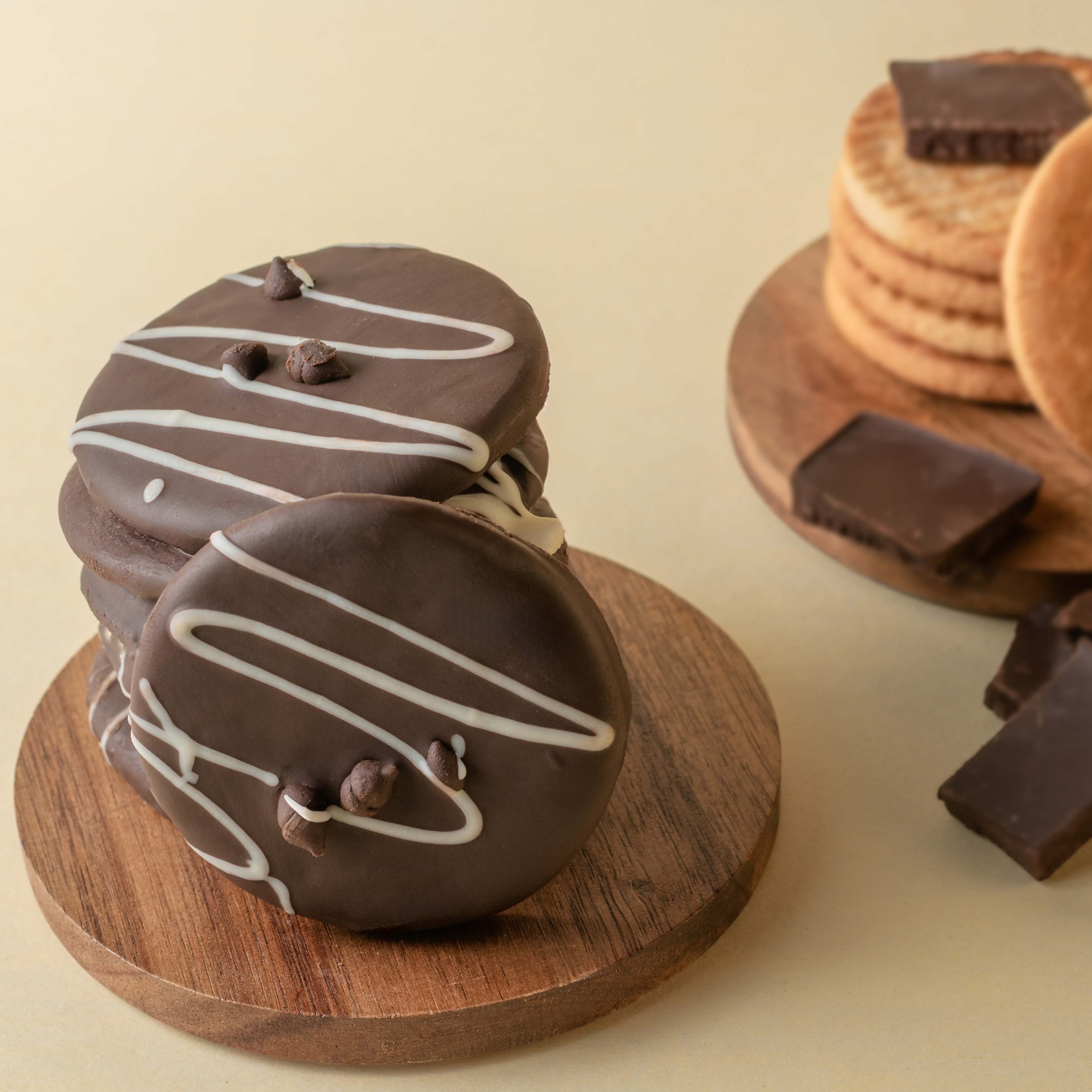 Buy Chocolate Coated Biscuits online from World of Mysore Pak – chocolate-topped and dipped biscuits, freshly made.