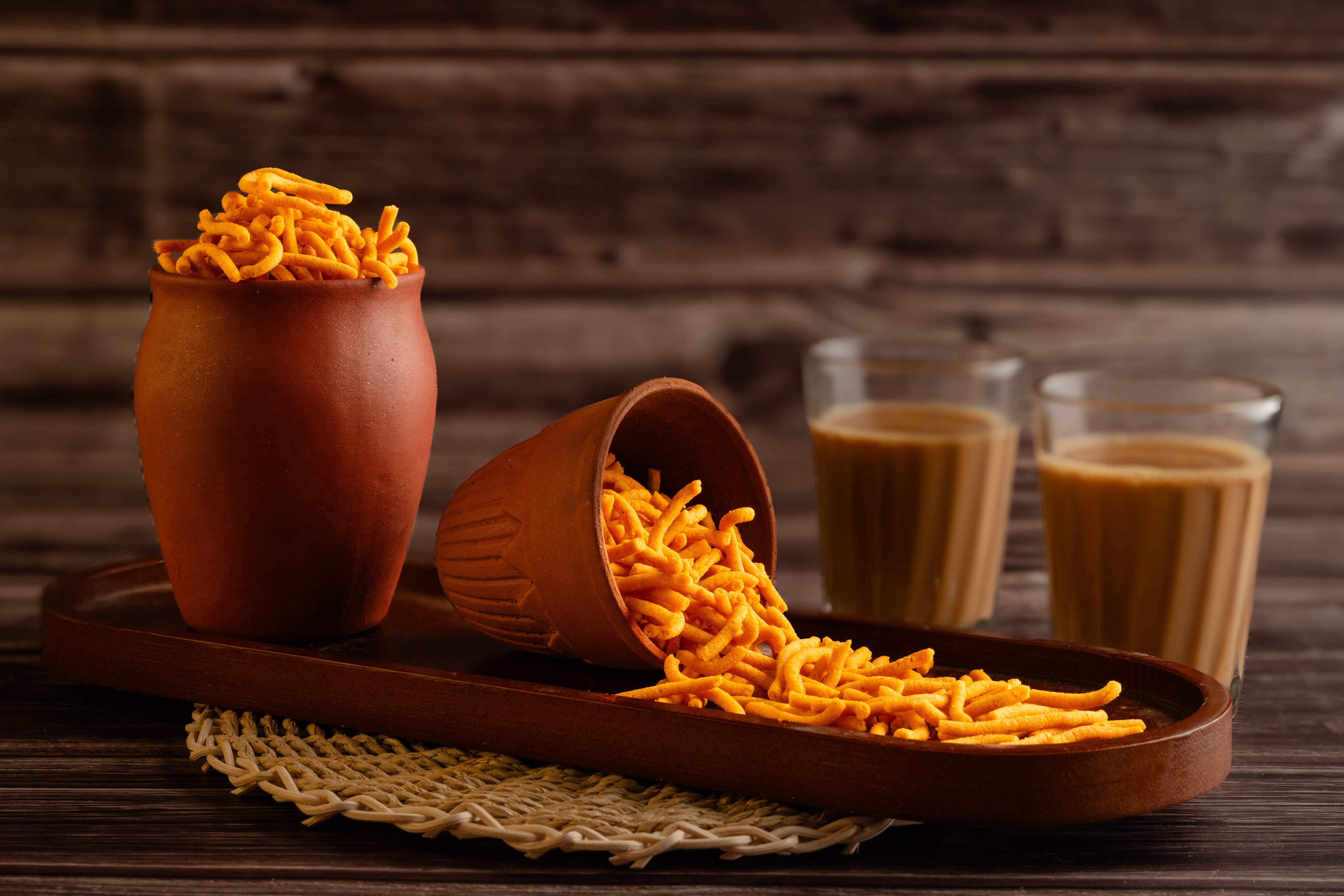 Buy Omapodi snacks online from World of Mysore Pak. A light, flavorful snack perfect with tea or as a topping.