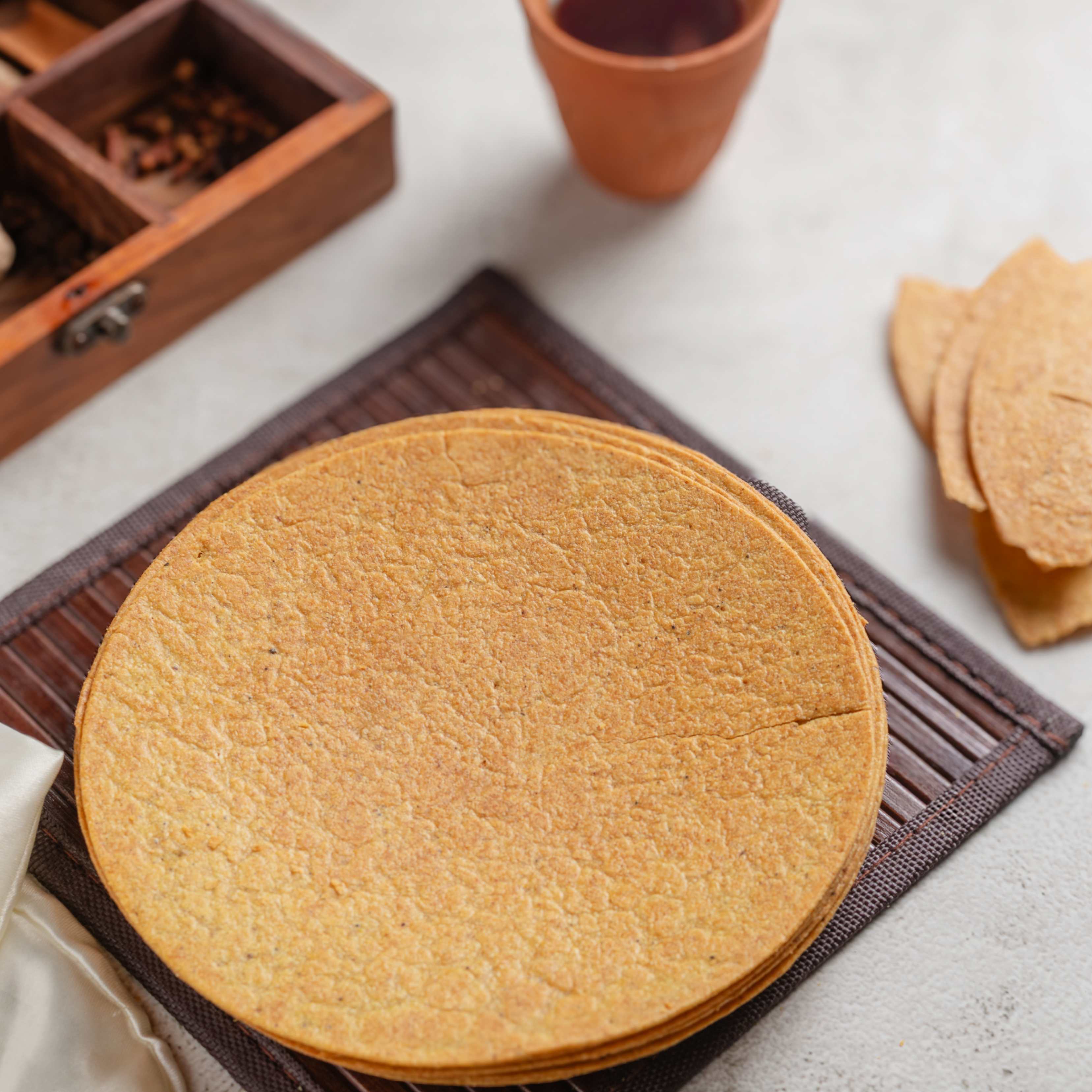 Buy Masala Khakhra online from World of Mysore Pak – bold roasted wheat snack with authentic Indian masala flavor.
