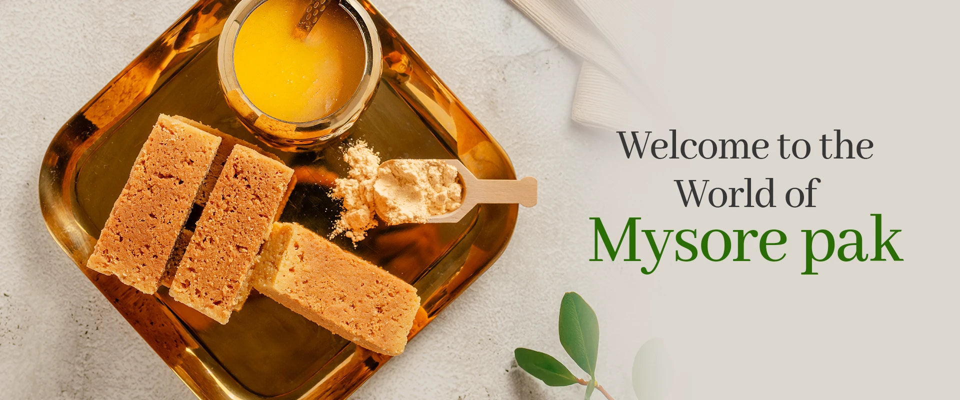 Buy pure ghee Mesu Pak online from World of Mysore Pak – authentic Mysore Pak with rich taste.