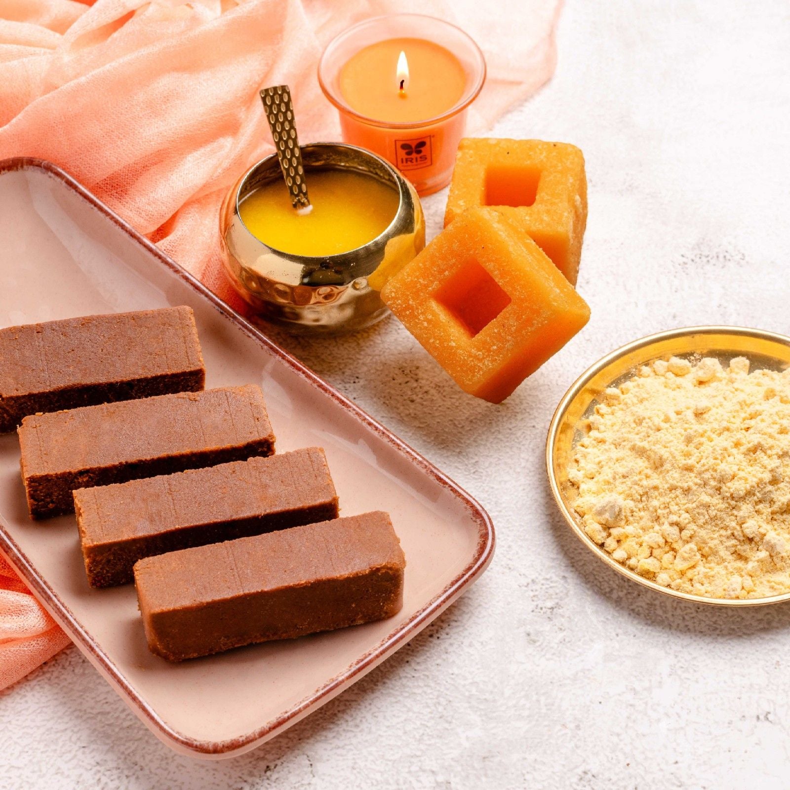 Buy Organic Jaggery Mysore Pak online from World of Mysore Pak , traditional sweet made with healthy jaggery.