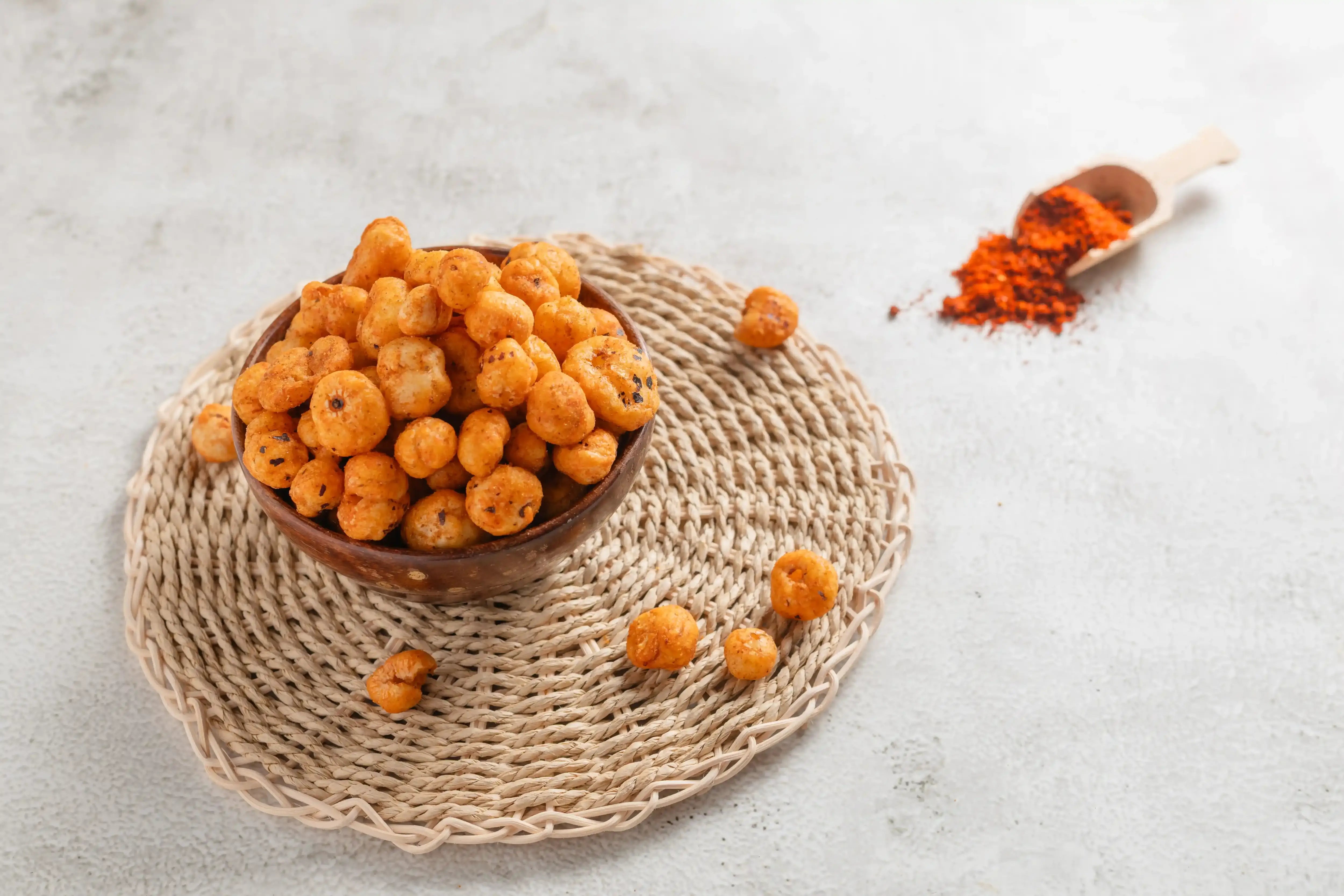 Buy Roasted Peri Peri Makhana online from World of Mysore Pak. A zesty and guilt-free makhana munch.