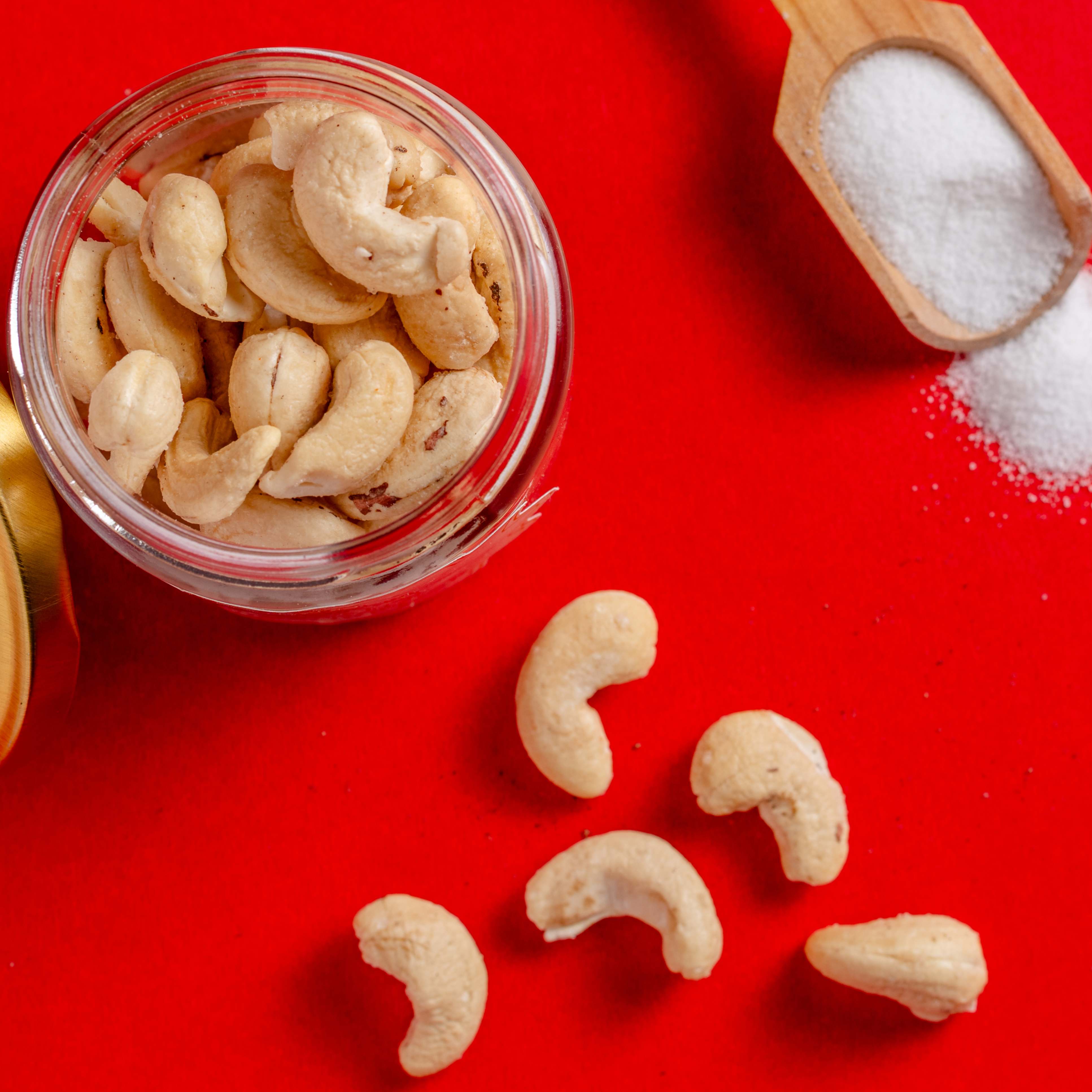 Buy Salted Cashew Nuts online from World of Mysore Pak. These crunchy bites offer a rich flavor, perfect for snacking.
