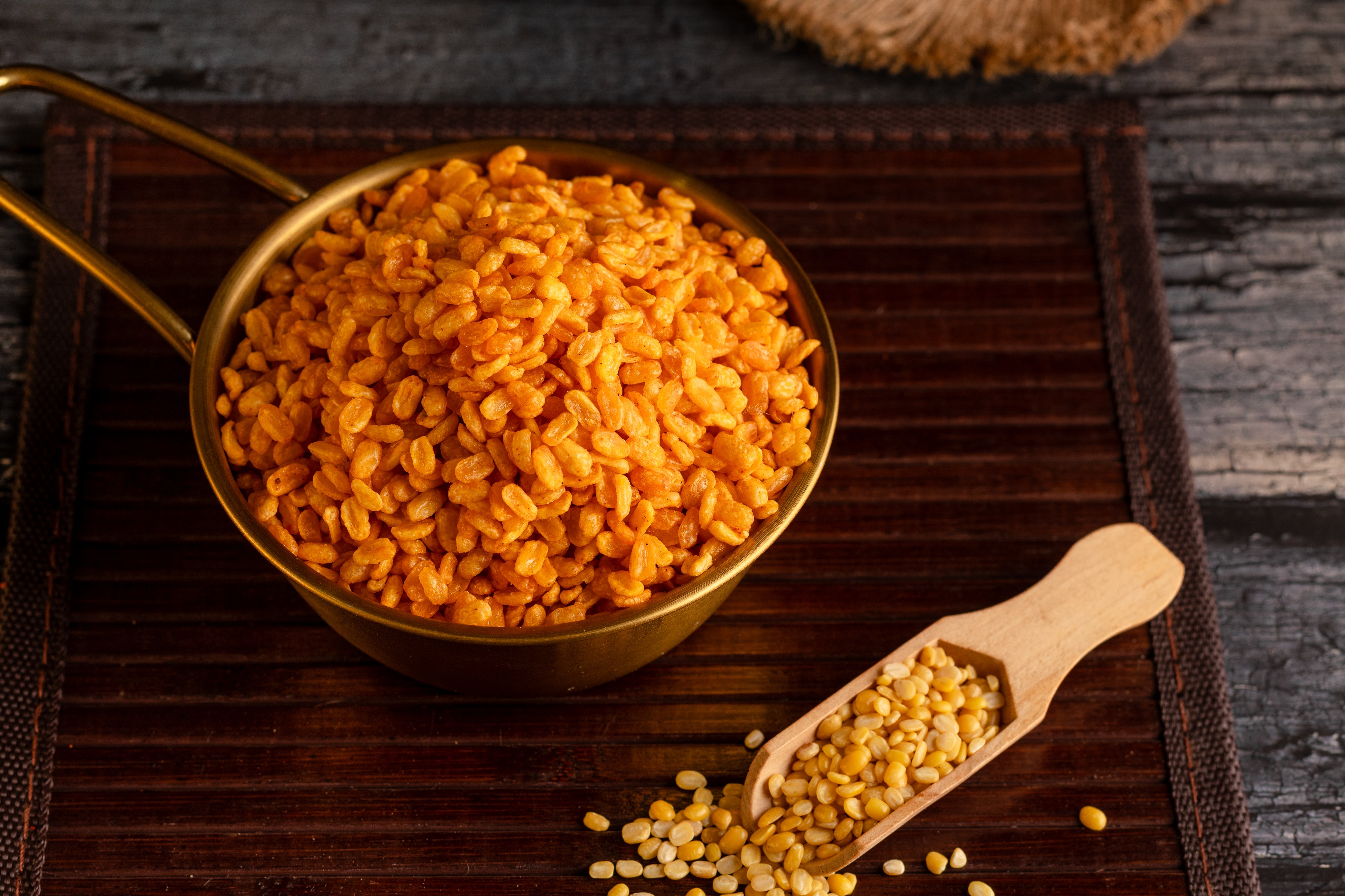 Buy Spicy Moong Dal online from World of Mysore Pak. Roasted lentils with bold spices and a chilli twist.